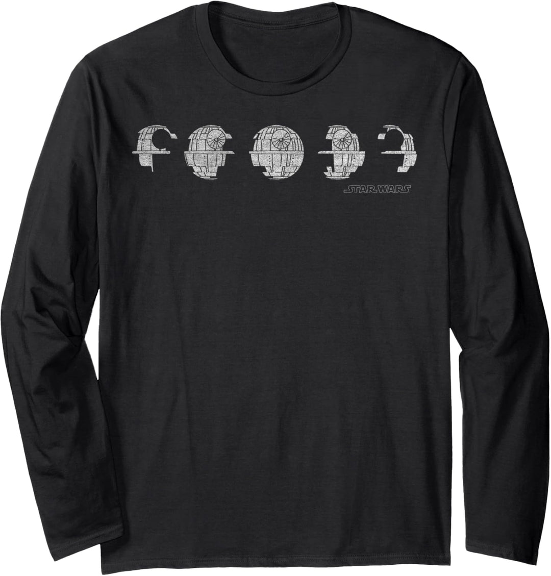 Star Wars Death Star Phases Langarmshirt
