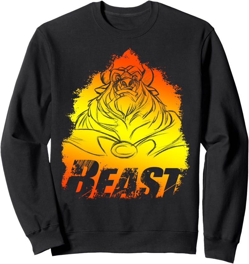 Disney Beauty And The Beast Fire Glow Portrait Sweatshirt