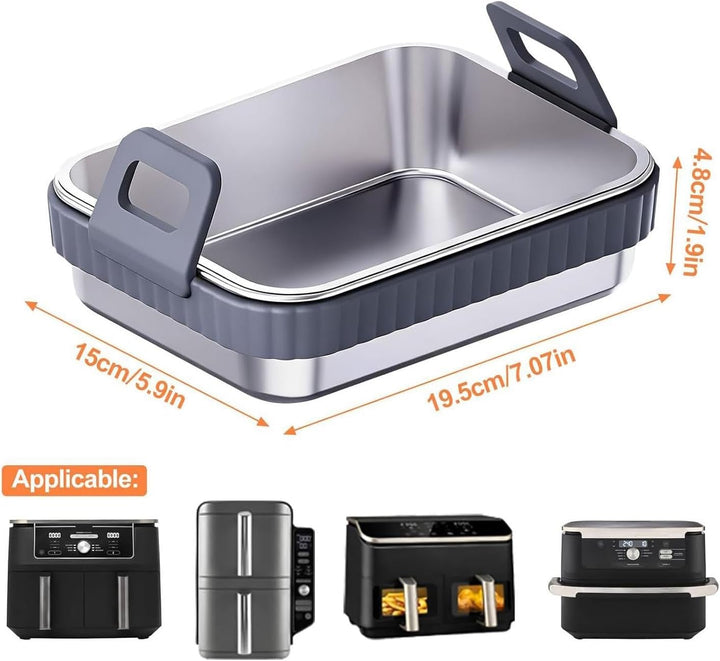Airfryer Backform Antihaftbeschichteter, Hitzebeständiger Grillrost | Küchen-Heissluftfritteusen-Bac