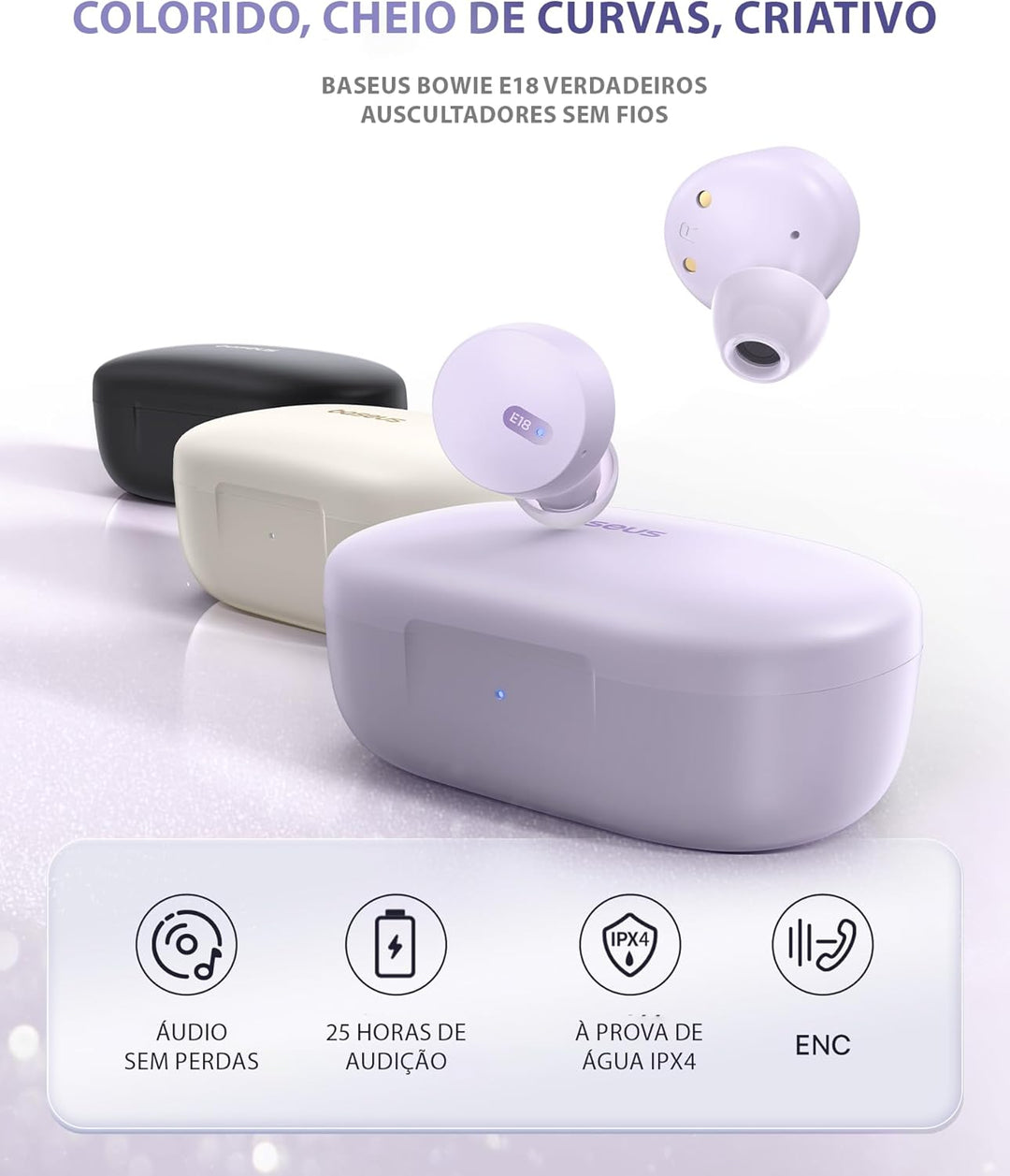 Baseus Tws E18 Wireless Earphones One Size