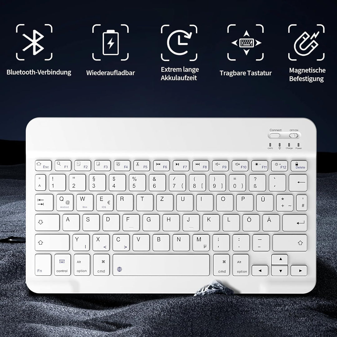 zoyu Hülle mit Tastatur für iPad Air 11 Zoll 2025/2024, für iPad Air 10,9 Zoll 2022/2020 5./4. Gener
