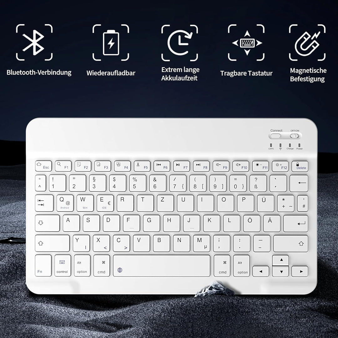 Hülle mit Tastatur für iPad Air 11 Zoll 2026/2025/2024, für iPad Air 10,9 2022/2020 5./4. Generation