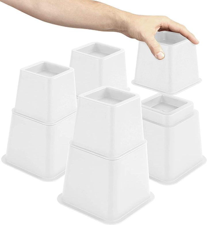 Utopia Bedding 8 Stück Hochwertige verstellbare Möbelerhöher (4 hoch und 4 kurz) - Starke platzspare