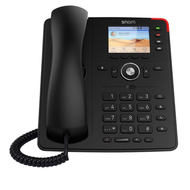 Snom D713 IP Telefon, SIP Tischtelefon (2,8" TFT-Farbdisplay 320 x 240 Pixel, 4 Programierbare Taste