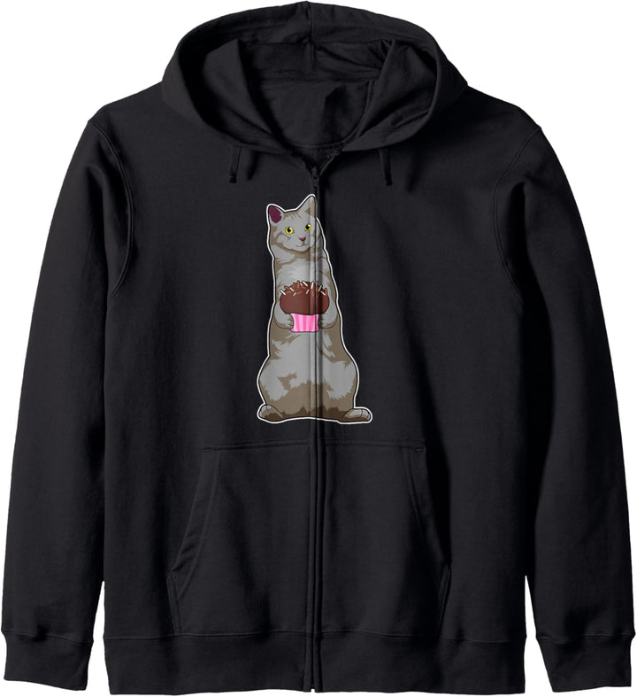 Katze Muffin Kapuzenjacke