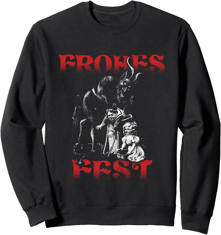 Frohes Fest Kramperl Perchten Weihnachten Krampus Sweatshirt