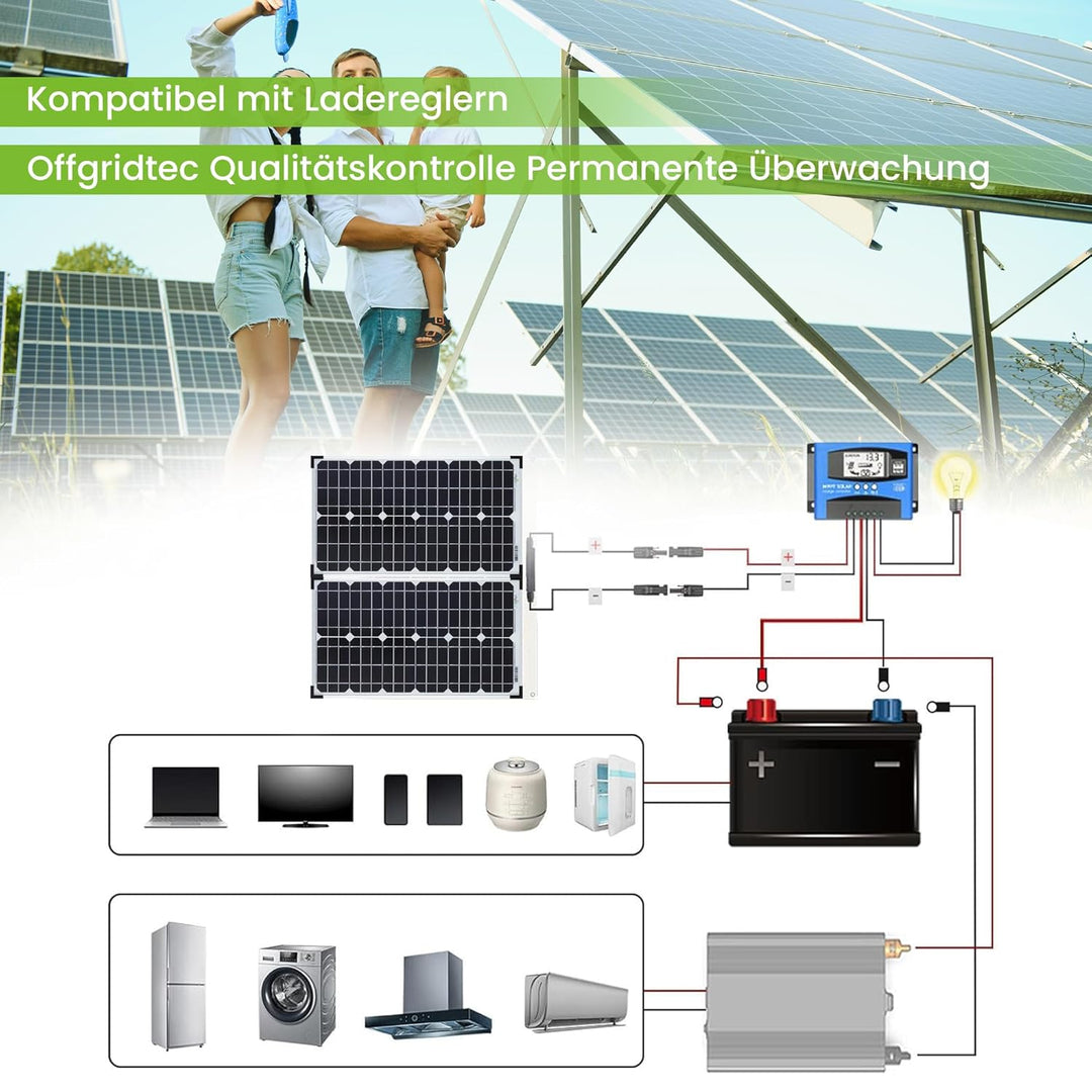 Offgridtec 30W MONO 12V Solarpanel, 30W