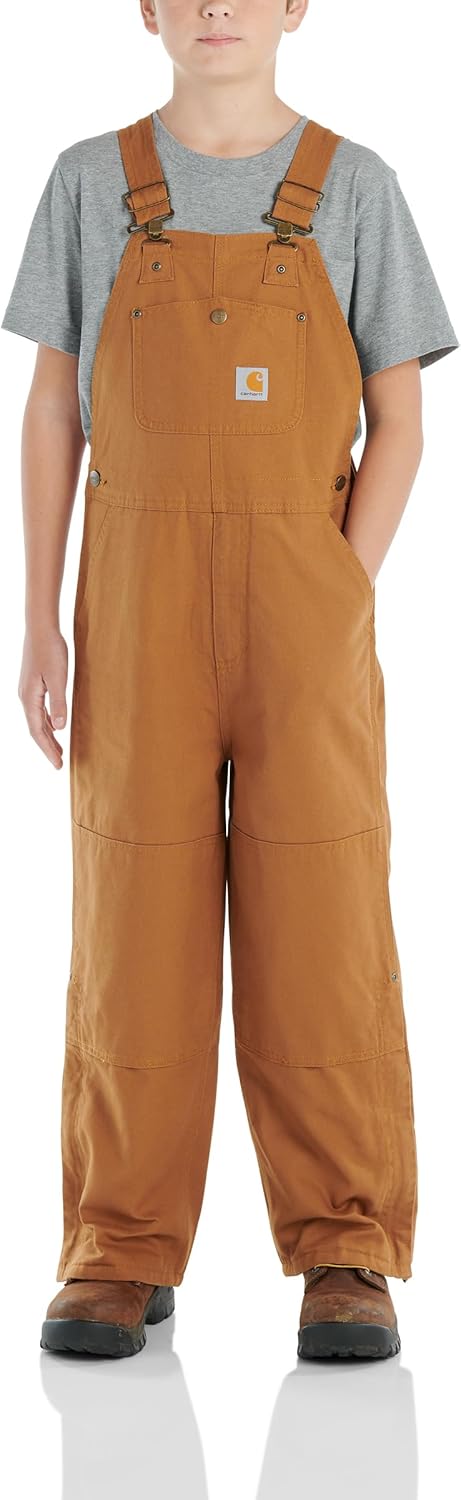 Carhartt Jungen Insulated Canvas Bib Overalls Overall (1er Pack) 16 Braun (Carhartt Brown), 16 Braun