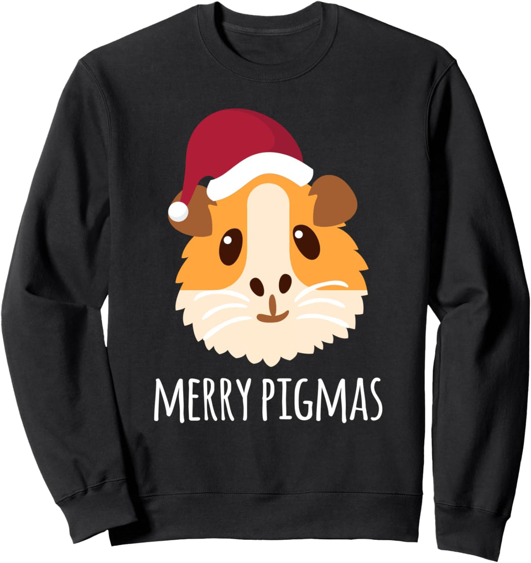 Merry Pigmas Guinea Pig Weihnachten Meerschweinchen Sweatshirt
