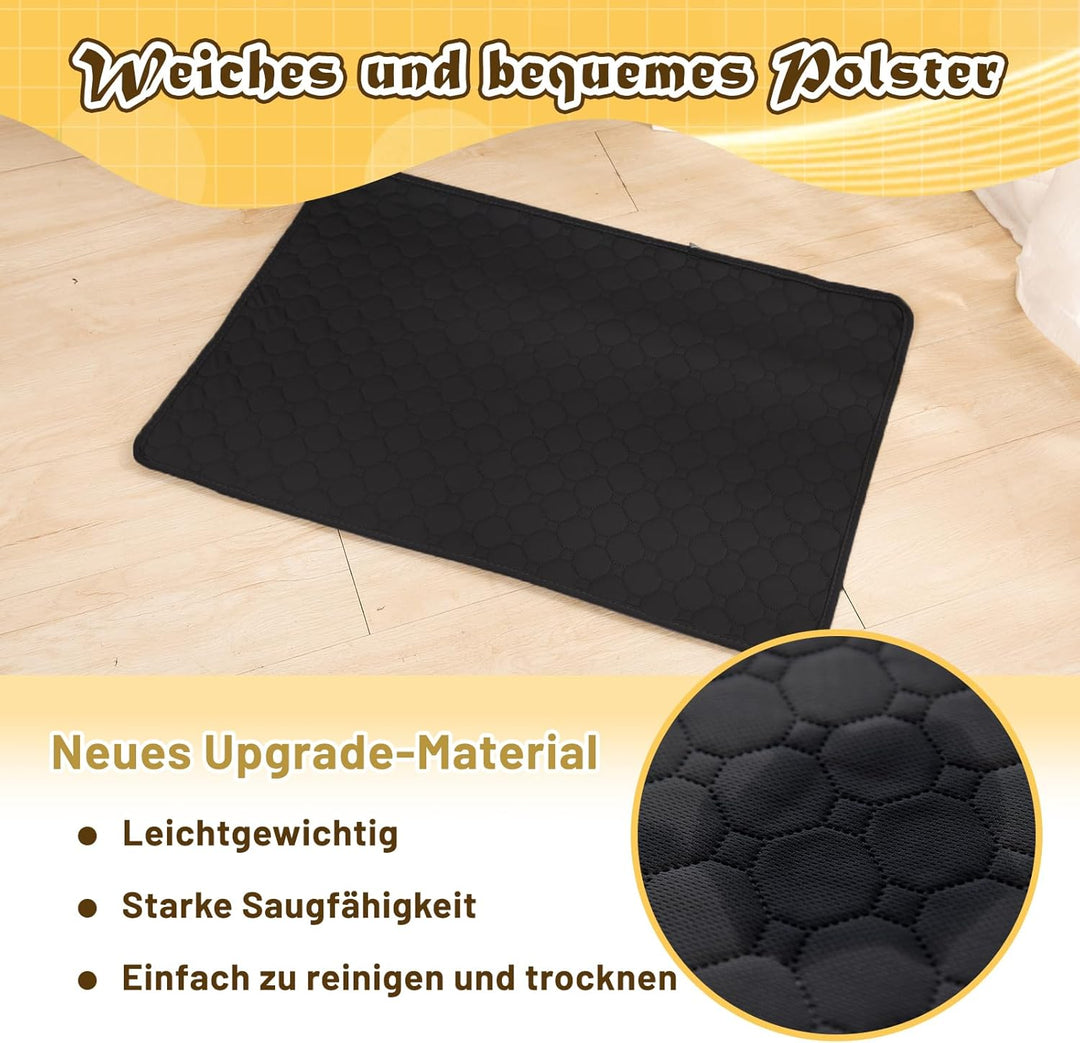Hunde-Katzen-Trainingsunterlage 2-TLG. Set | Extra stark saugfähig | Wasserdicht & rutschfest | Wasc