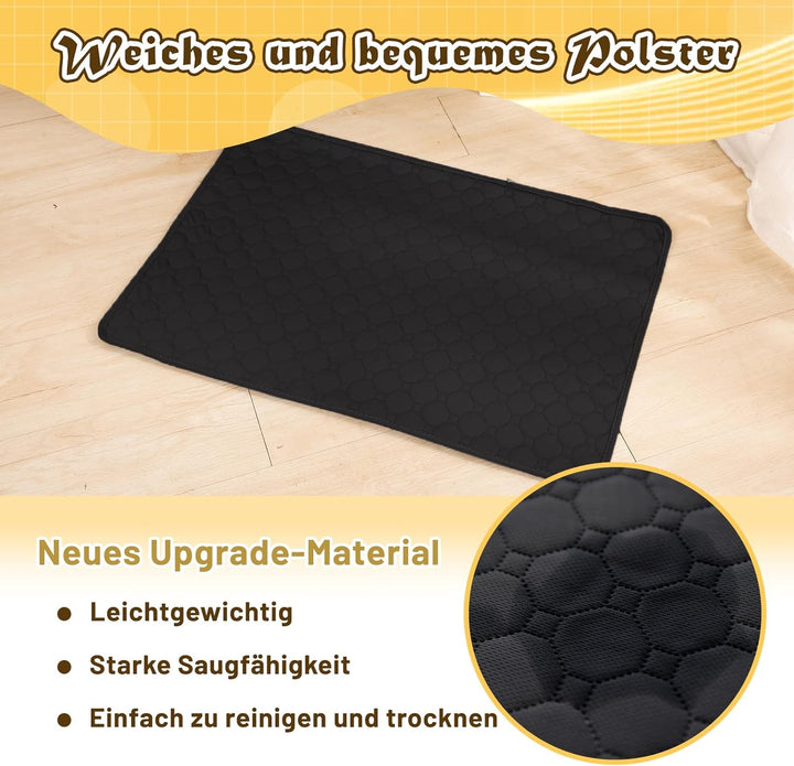 Hunde-Katzen-Trainingsunterlage 2-TLG. Set | Extra stark saugfähig | Wasserdicht & rutschfest | Wasc