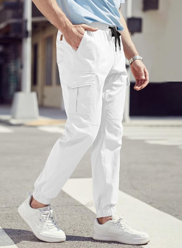 Elegancity Cargohose Herren Chino Hose mit 6 Taschen Cargo Hose Stretch Jogginghose für Männer mit B