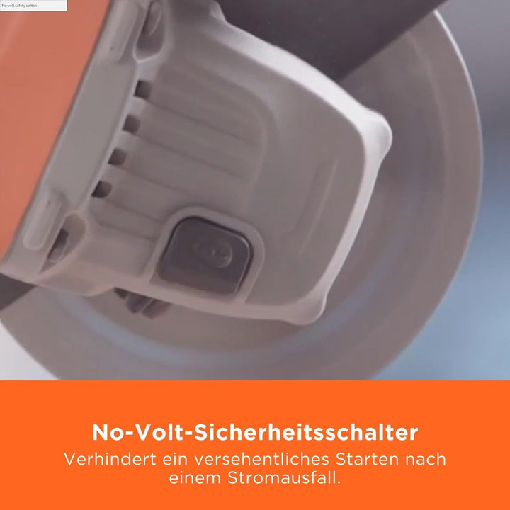 Black+Decker Winkelschleifer (710 W, 115 mm Scheibendurchmesser, Nullspannungsschalter, Sanftanlauf,