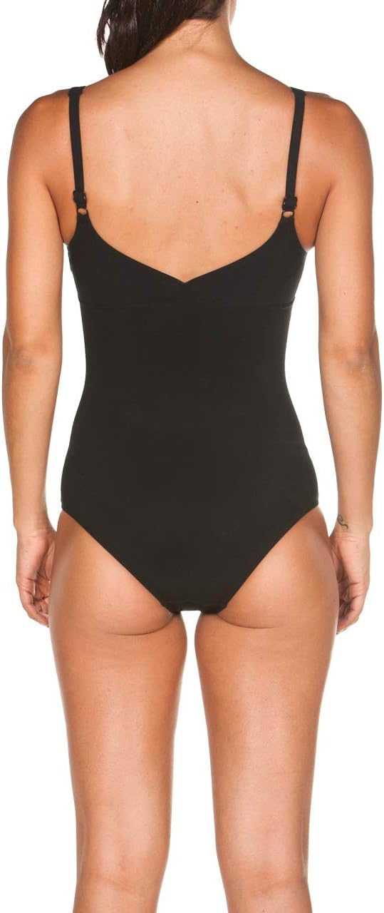 ARENA Damen W Jewel One Piece Low C Cup R One Piece Swimsuit 38 Black-white, 38 Black-white