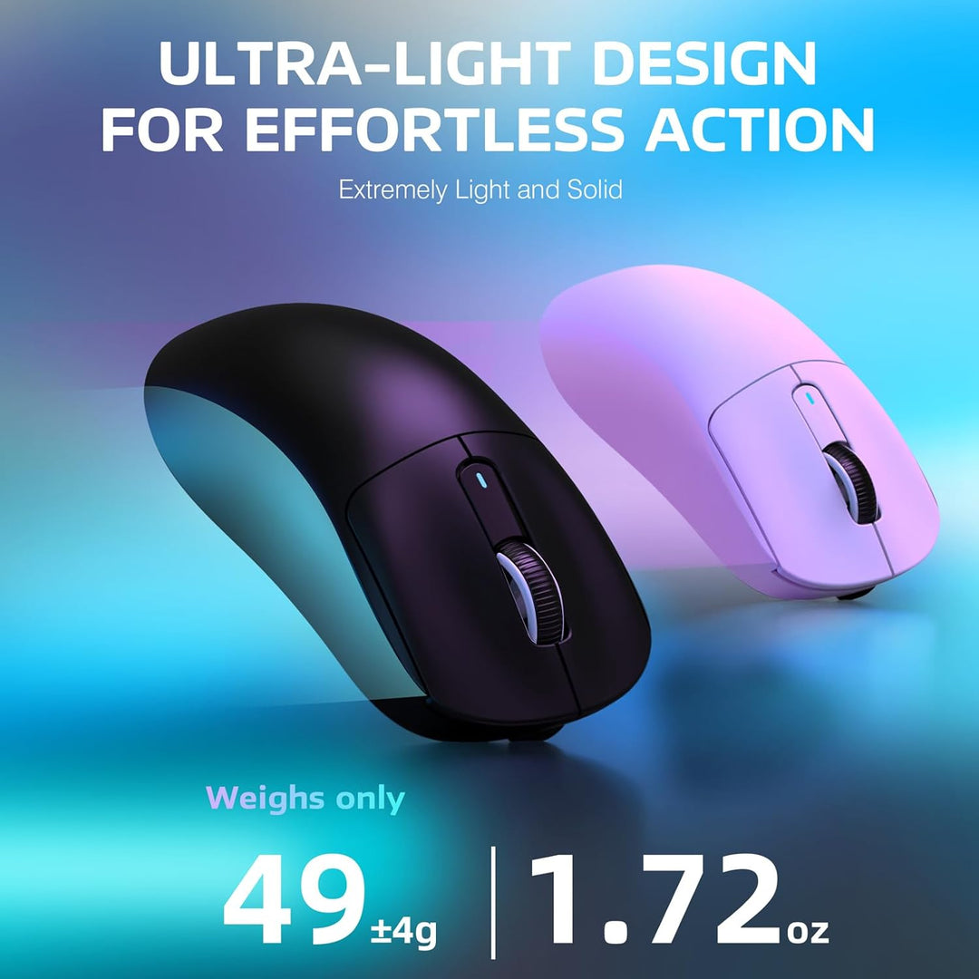 VGN GAMEPOWER x ATTACK SHARK X3 SUPERLIGHT Kabellose Gaming-Maus, 49g Ultraleicht Mouse, 26000DPI, P