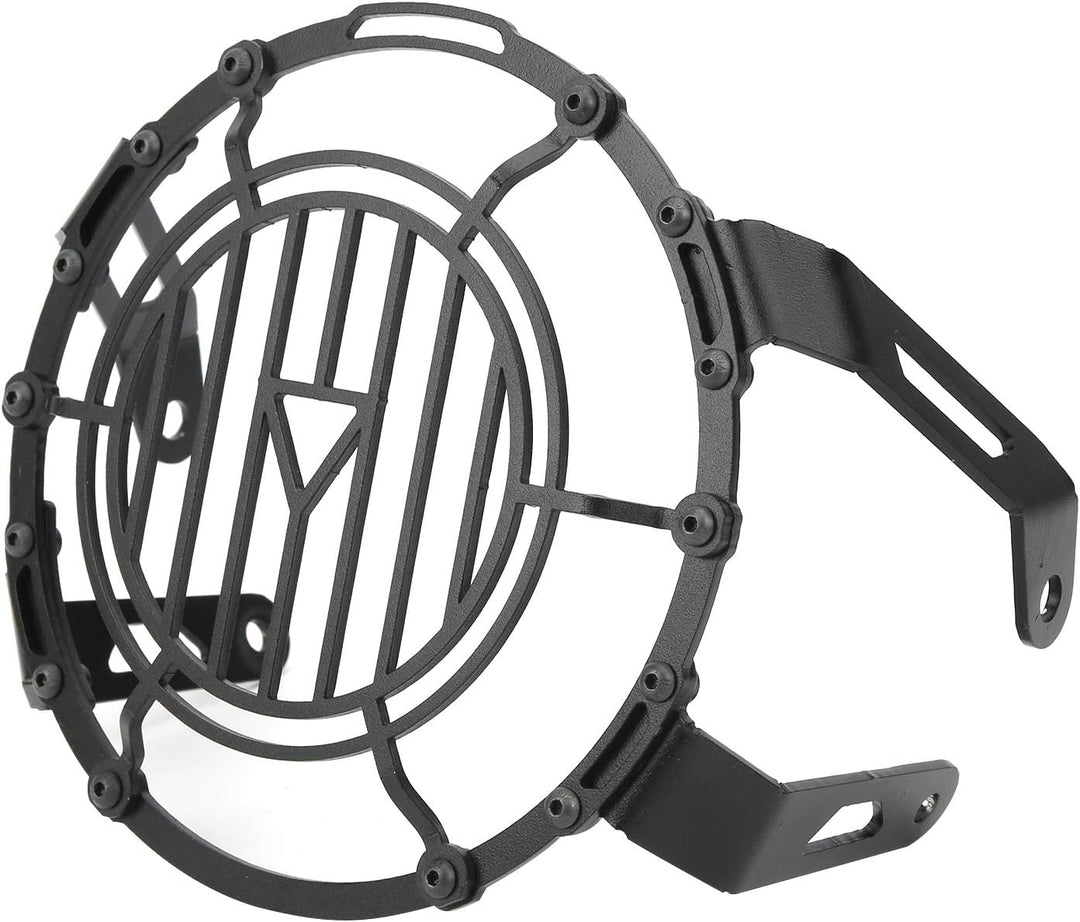 Motorrad Scheinwerferschutz,Dioche Iron Black Front Scheinwerferschutz Abdeckung Schutzgitter Schutz