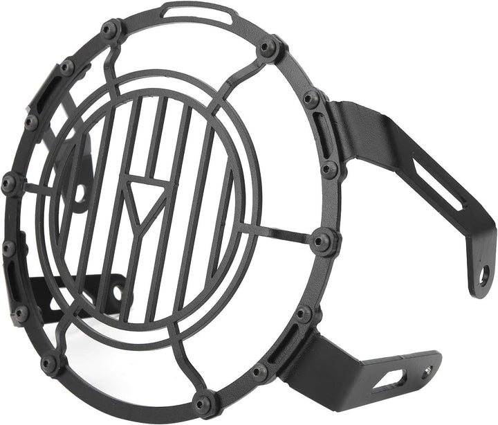 Motorrad Scheinwerferschutz,Dioche Iron Black Front Scheinwerferschutz Abdeckung Schutzgitter Schutz