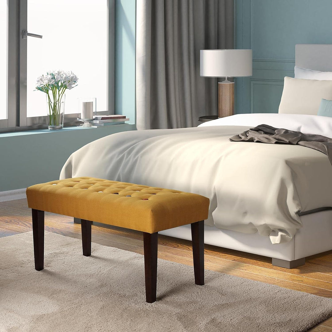 Versa Botones Hocker für das Schlafzimmer, Bank für den Flur oder Eingang, Bunt, Massnahmen (H x L x