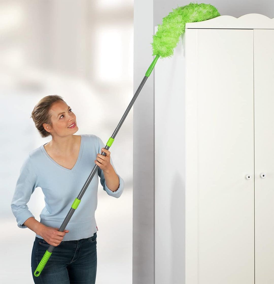 Maximex Mikrofaser-Staubwedel, effektive Staubentfernung für Allergiker, flexibel und schonend, mit