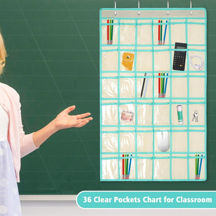 SAVORLIVING Organizer zum Aufhängen über der Tür, Handy, zum Aufhängen, Klassenzimmer, Diagramm, Wan