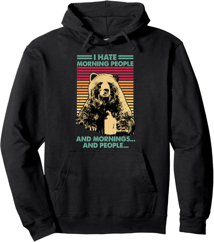Ich hasse Menschen am Morgen und Menschen am Morgen und Pullover Hoodie