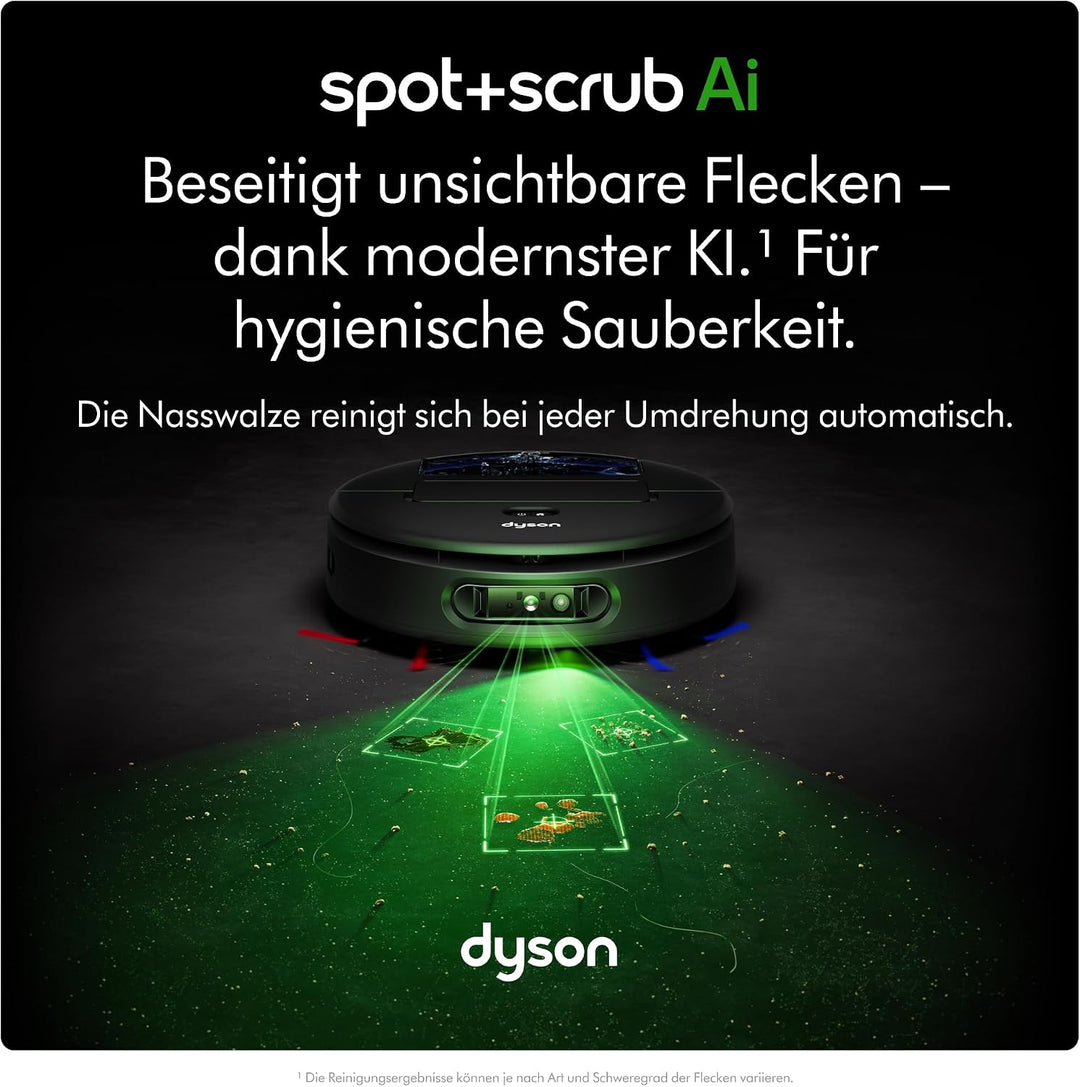 Dyson Spot+Scrub™ AI Nass- und Trocken-Roboterstaubsauger – Selbstentleerung, Selbstreinigende Nassw