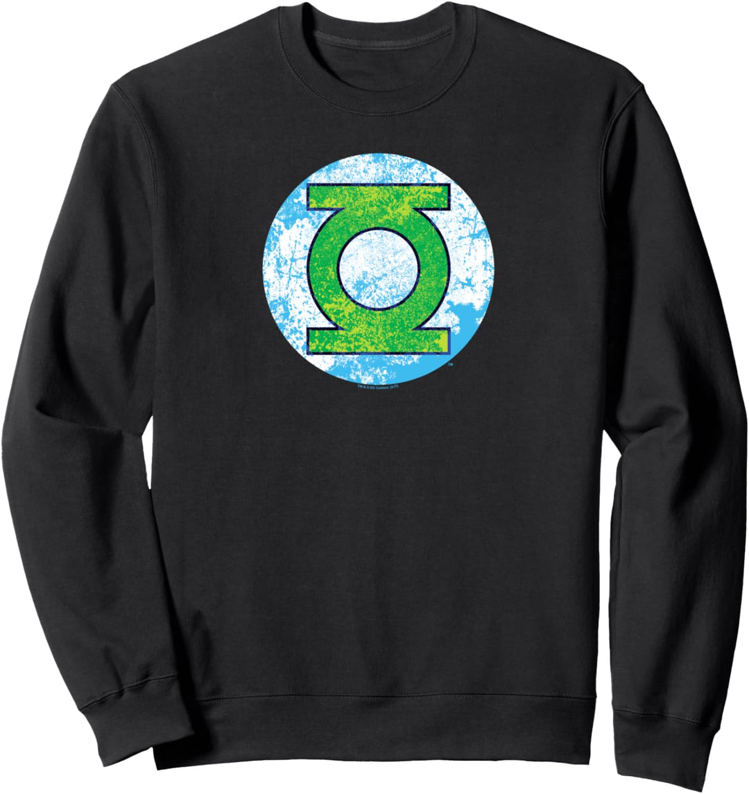 Green Lantern Neon Distress Logo Sweatshirt