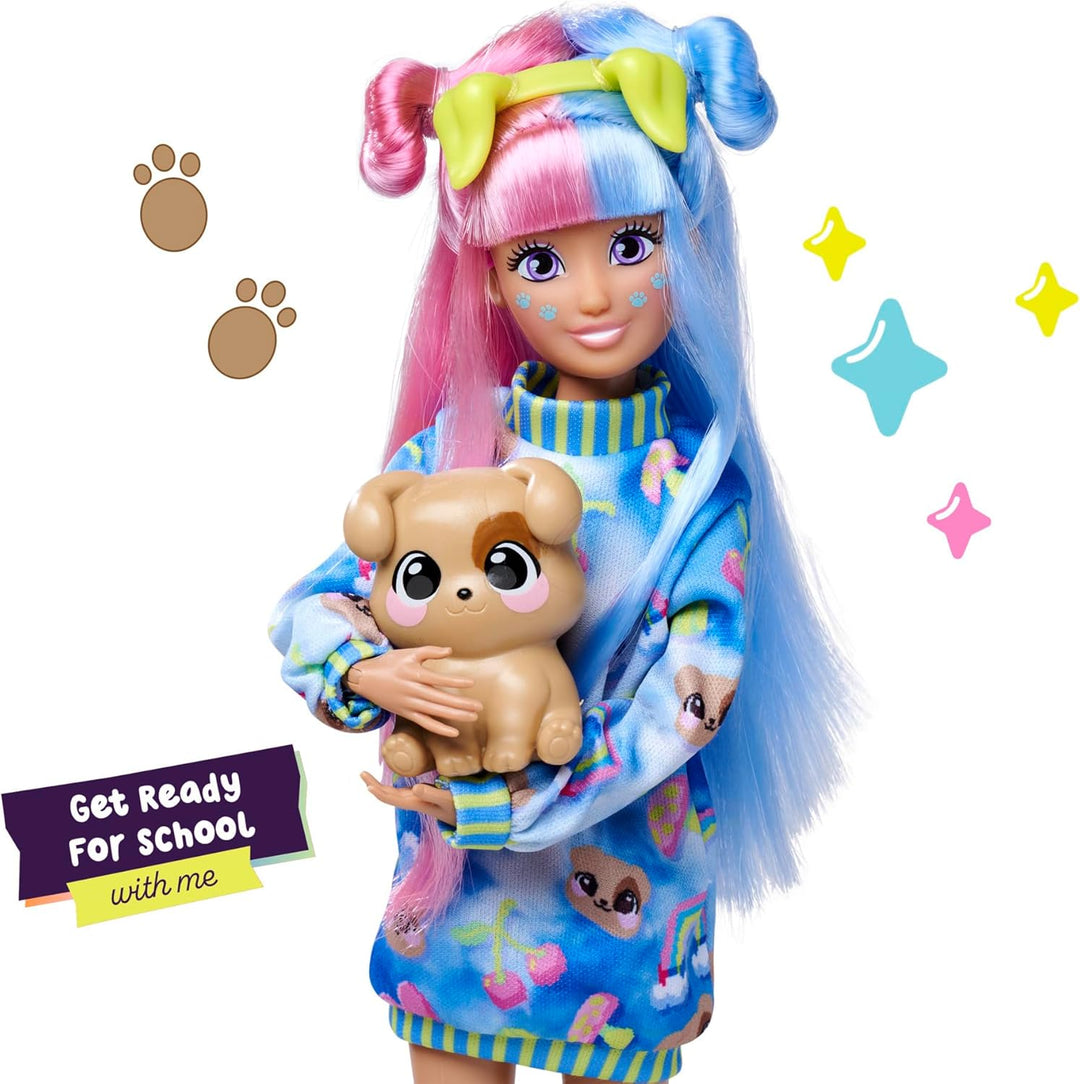 Simba 105953974 - Kawaii Hi Ankleidepuppe Mia (26 cm) - bewegliche Modepuppe zum Frisieren und Style