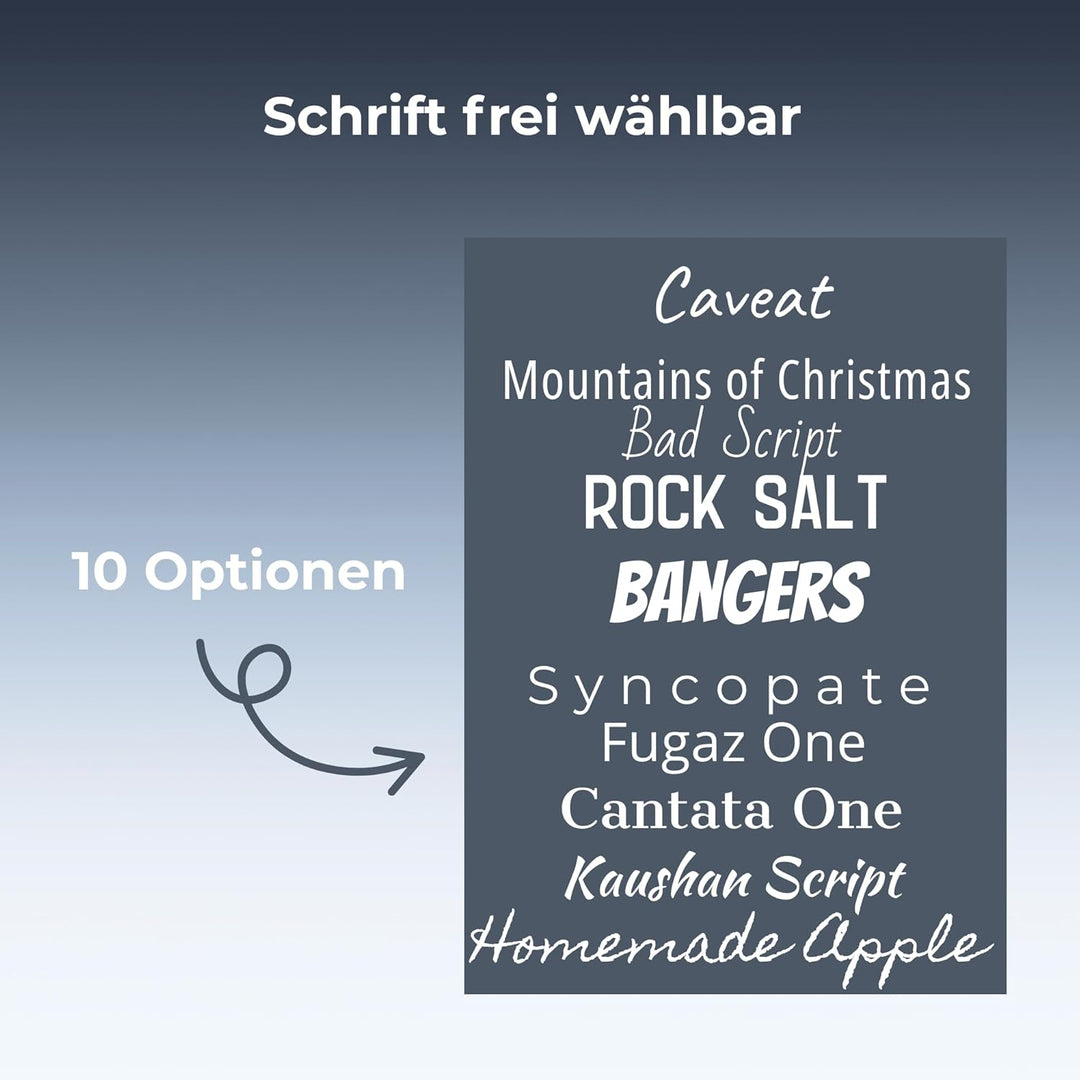 LUXENTU Bierglas mit Gravur, Willi Becher mit 0,5 Liter Eichung, Persönliche Lasergravur mit Name &