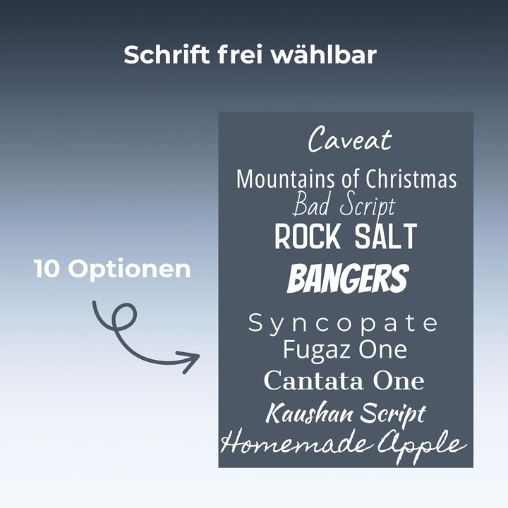 LUXENTU Bierglas mit Gravur, Willi Becher mit 0,5 Liter Eichung, Persönliche Lasergravur mit Name &