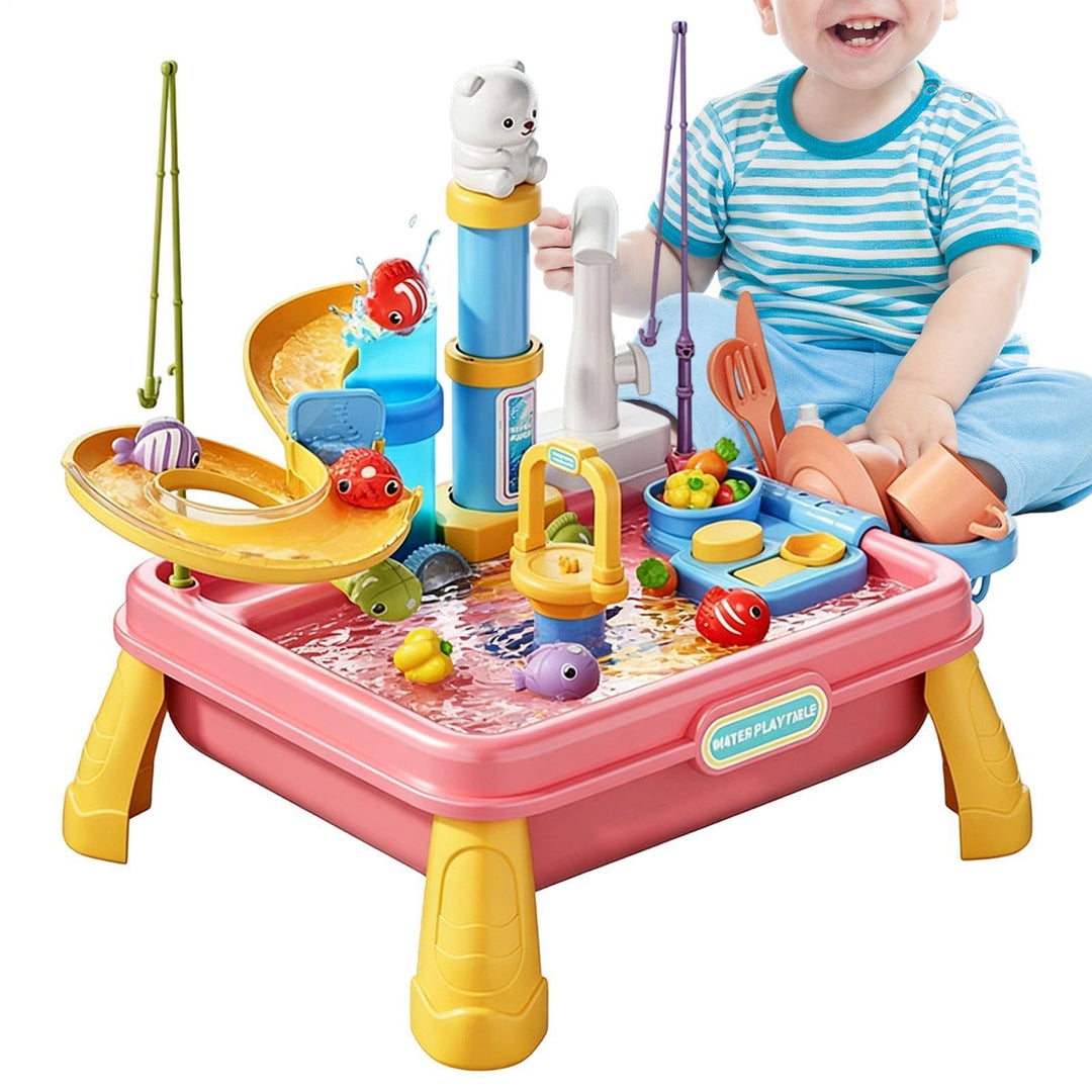Generisch Wasser-Tisch für Draussen | Sensorischer Tisch mit Wasserpumpe - Spieltisch mit Wasser - f