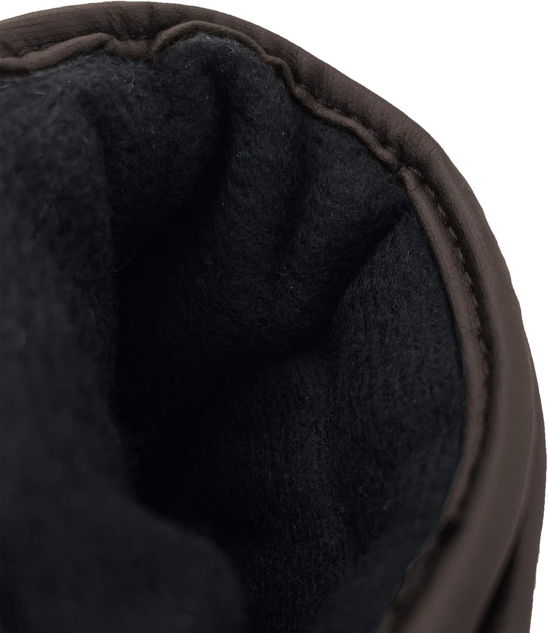 ORINA Cooper Gefütterte Lederhandschuhe, Dunkelbraun, Grösse S/ 7