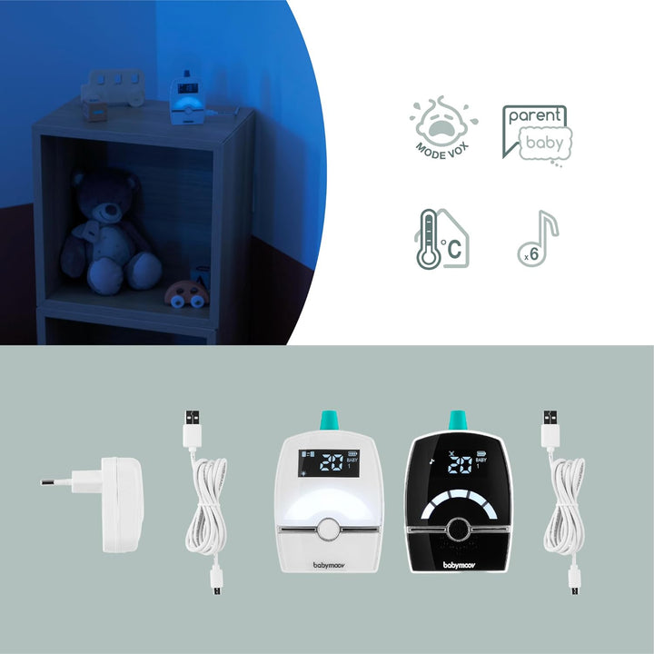 Babymoov Babyphone Premium Care, Digital Green Technology, 1400m, Babyphone Premium Care