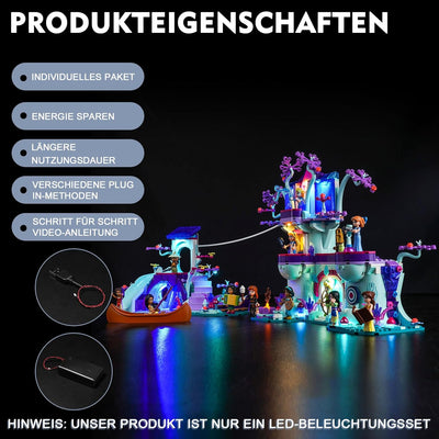 Led Licht Set für Lego 43215 Disney Das verzauberte Baumhaus Set (Kein Lego-Modell), Dekorationsbele