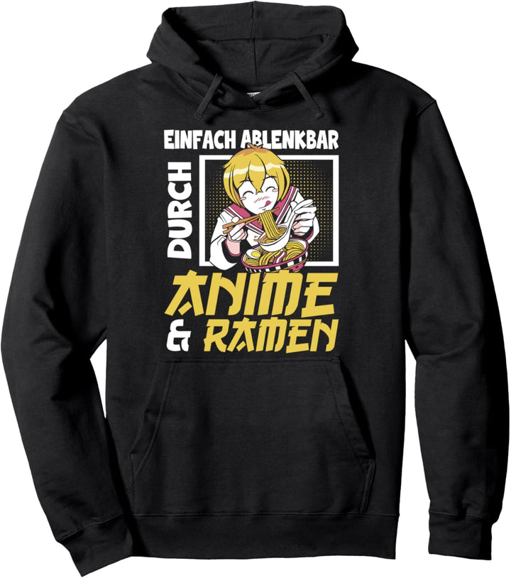 Einfach Ablenkbar Durch Anime & Ramen Anime Japan Pullover Hoodie