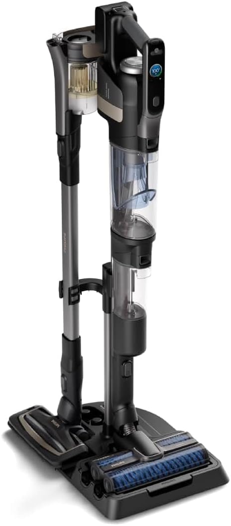 Philips AquaTrio 9000 Kabelloser Wasch- und Staubsauger – All-in-One Reiniger für Staub, Flecken, Fl