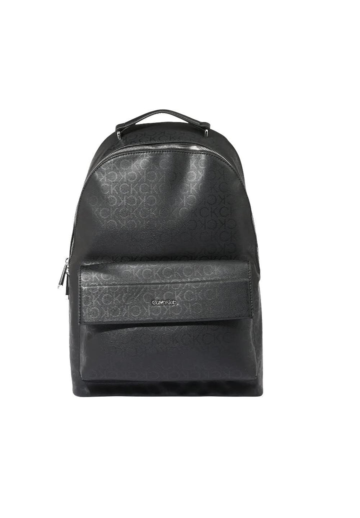 Calvin Klein Herren Minimalism Mono Flap Pckt Rucksack, Schwarz, Einheitsgrösse, schwarzes, Tek Bede