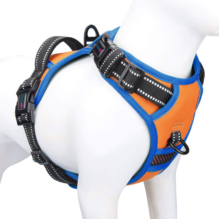 PHOEPET 2019 Anti-Zieh-Hundegeschirr für kleine Hunde, reflektierend, verstellbar, mit Clip an der V