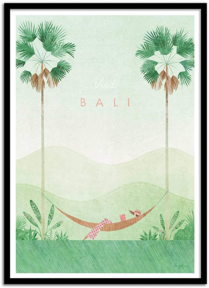 Wall Editions Art-Poster - Visit Bali - Henry Rivers