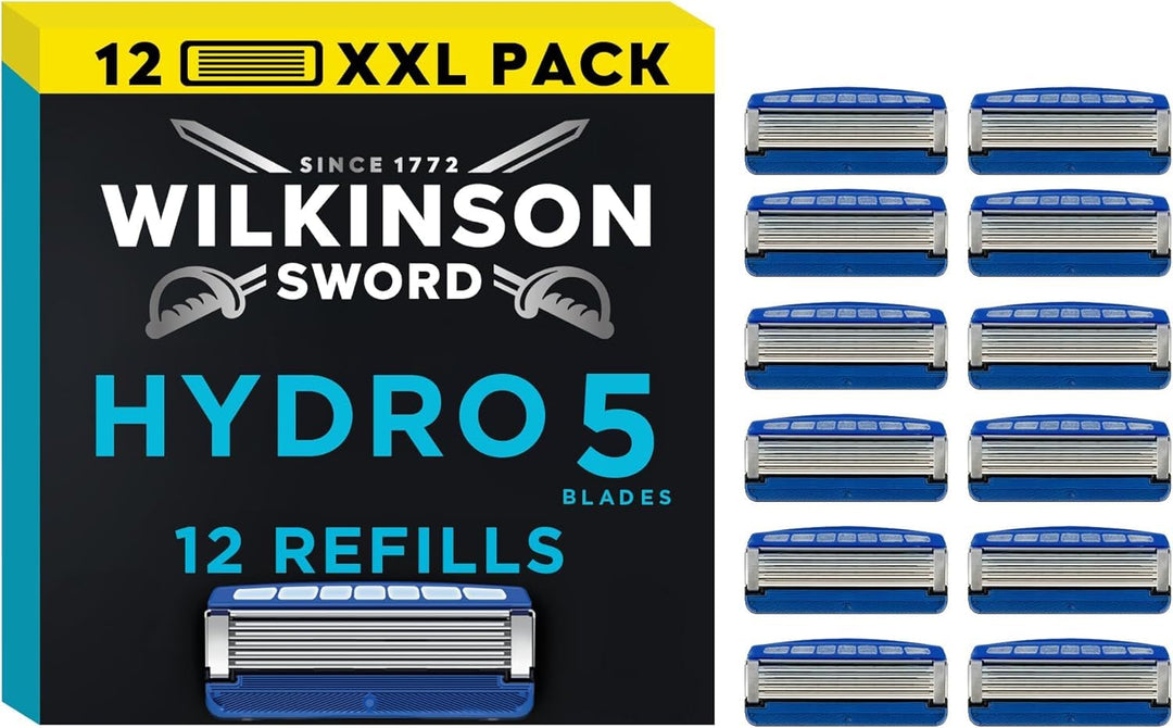 Wilkinson – Hydro 5 – Rasierklingen für Herren Hydro 5 12 stück (1er Pack), Hydro 5 12 stück (1er Pa
