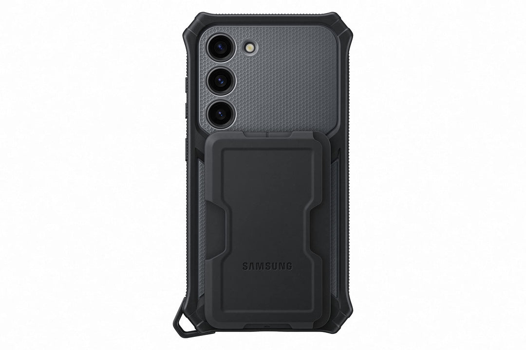 Samsung Rugged Gadget Smartphone Case EF-RS911 für Galaxy S23, Handy-Hülle, Standfuss, Kratzfest, Fi