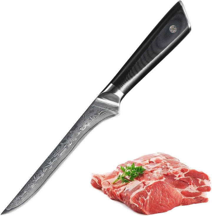 Ausbeinmesser aus Damaststahl Boning Knife top ausbalanciert Stylisch