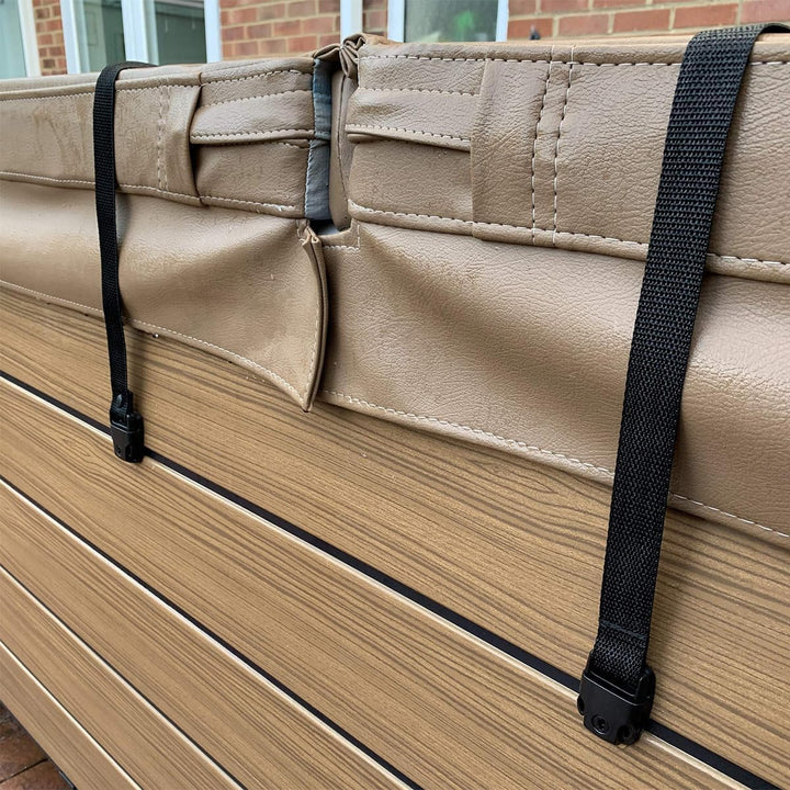 2 stück Duty Whirlpool Abdeckung Von Wind Straps Whirlpool Wind Strap Schwarz Leichte Einstellbare L