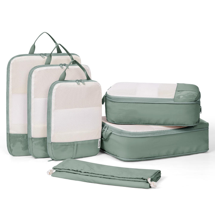 Narwey Koffer Organizer Set, Compression Packing Cubes Backpack, Kompression Packwürfel Rucksack and
