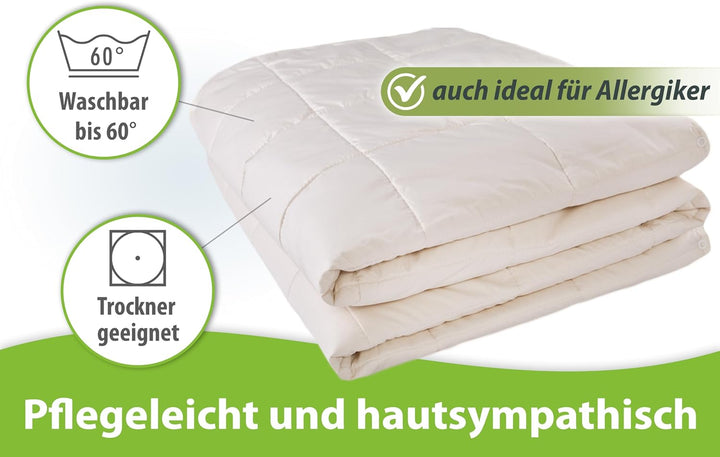 franknatur 4 Jahreszeiten Bettdecke 240x220 Lyocell Tencel Bio Baumwolle 4 Jahreszeitendecke 240 x 2