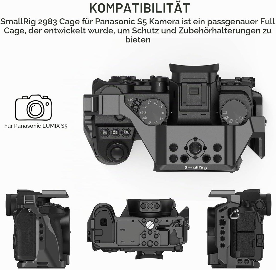SMALLRIG S5 Kamerakäfig für Panasonic S5 Camera Cage - 2983