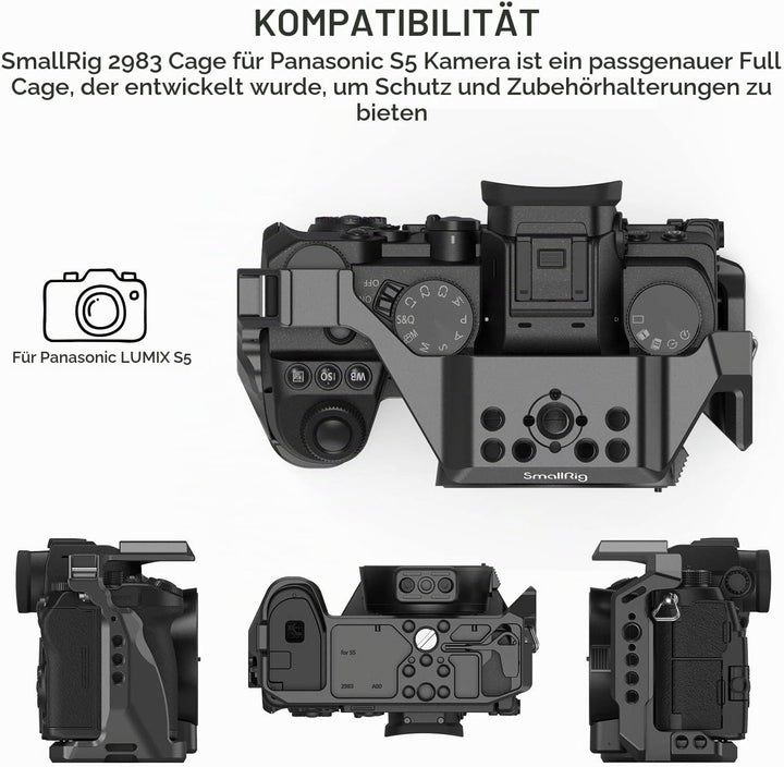 SMALLRIG S5 Kamerakäfig für Panasonic S5 Camera Cage - 2983