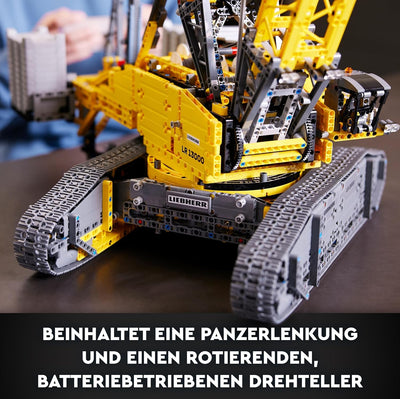 LEGO Technic Liebherr LR 13000 Raupenkran Set, Baue das ultimative ferngesteuerte Baufahrzeug-Modell