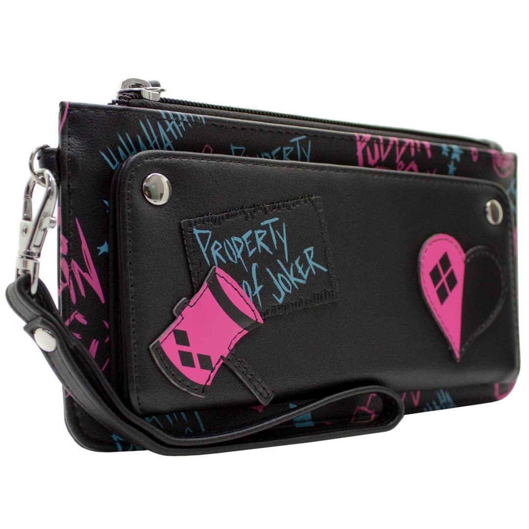 Birds of Prey Harley Quinn Property of Joker Neon Geldbörse/Portemonnaie Clutch mit Münzfach &amp; Karte