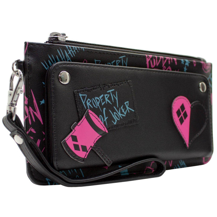 Birds of Prey Harley Quinn Property of Joker Neon Geldbörse/Portemonnaie Clutch mit Münzfach &amp; Karte